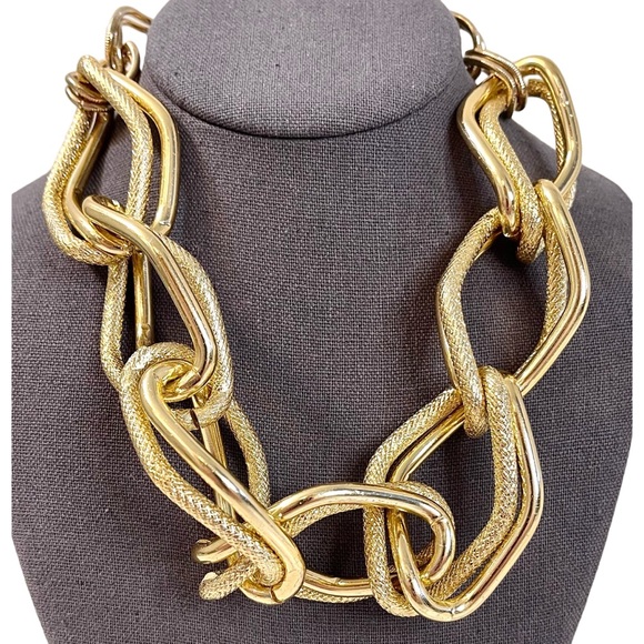 Napier Jewelry - ❤️ Vintage Napier Chunky Gold Chain Statement Necklace